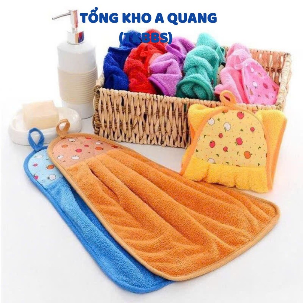 [COMBO 10] KHĂN LAU BÁT NHÀ BẾP ĐA NĂNG - Khăn Treo Tường Nhiều Màu Dễ Vệ Sinh Bền Đẹp,Khăn Lau Tay Chống Bám Dầu