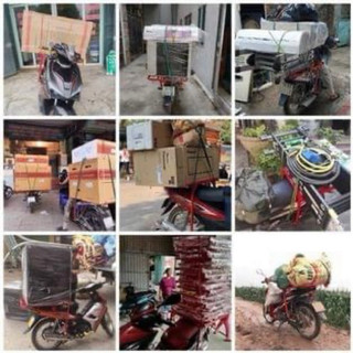 Giá chở hàng 25033002, baga xe máy đa năng có thể mở cốp không cần tháo