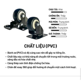 bánh xe viền đen 4cm, bánh vòng bi sắt, bánh xe đẩy hàng