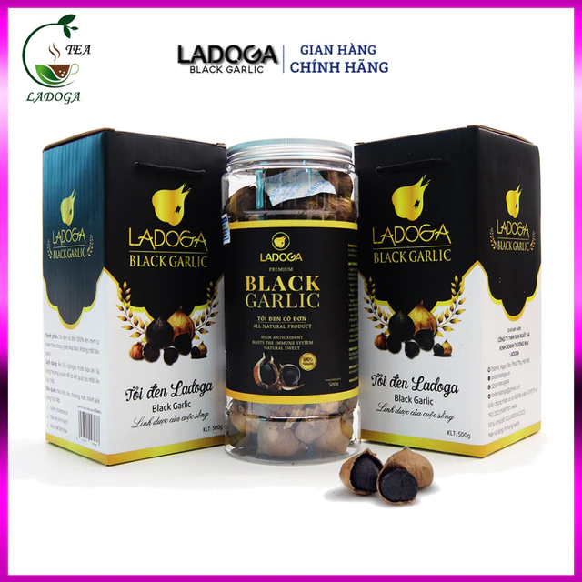 [Xả Kho] Tỏi đen LADOGA premium lên men 90 ngày từ tỏi cô đơn theo công nghệ nhật bản đóng 250g và 500g - Hàng Cao Cấp