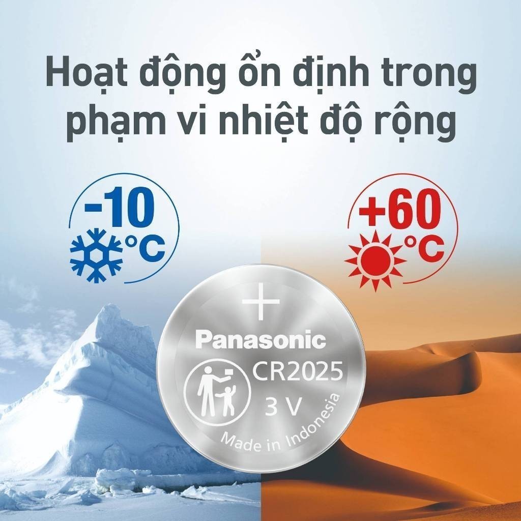 Ảnh Pin nút Panasonic CR-2025/5BE (Vỉ 5 viên) - Hàng chính hãng 2