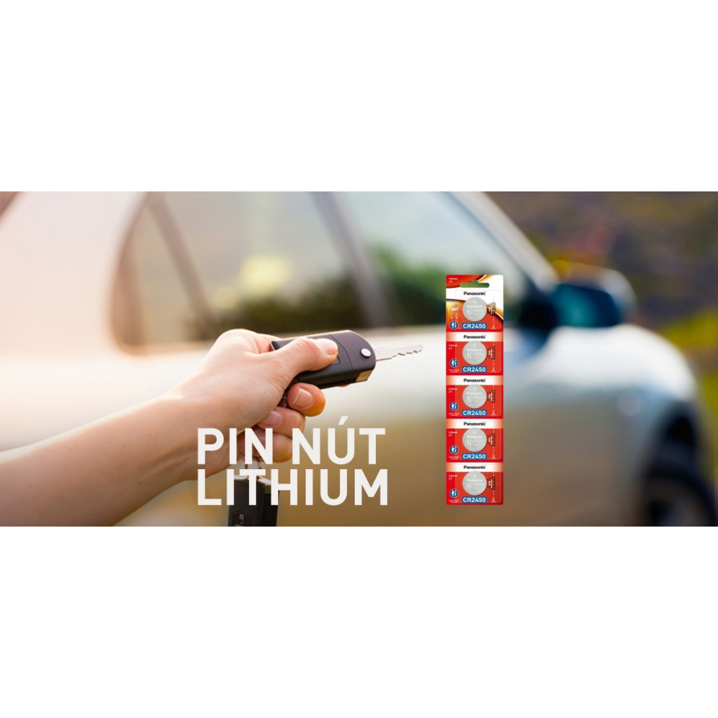 Ảnh Pin nút Panasonic CR-2450/5BE (Vỉ 5 viên) - Hàng chính hãng 2