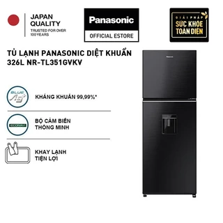 [TRẢ GÓP 0%] Tủ lạnh Panasonic Inverter 326 lít NR-TL351GVKV Lấy nước ngoài Khay lạnh toàn năng