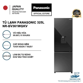 [TRẢ GÓP 0%] Tủ lạnh Panasonic Inverter 325 lít NR-BV361WGKV Đông mềm Làm đá tự động nanoe™ X