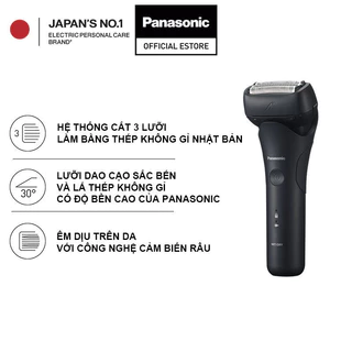 Máy cạo râu Panasonic hệ thống cắt 3 lưỡi, công nghệ cảm biến râu ES-LT2B-K751