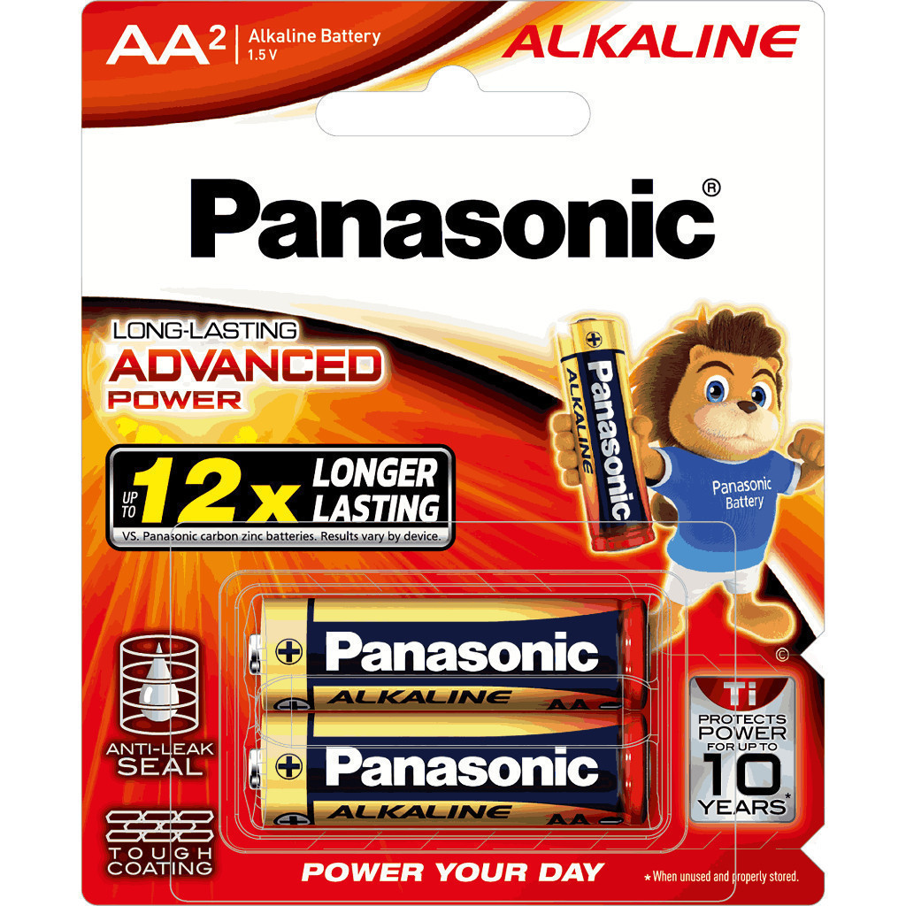 Ảnh Pin Panasonic Alkaline AA LR6T/2B-V (Vỉ 2 viên) – Hàng Chính Hãng 3