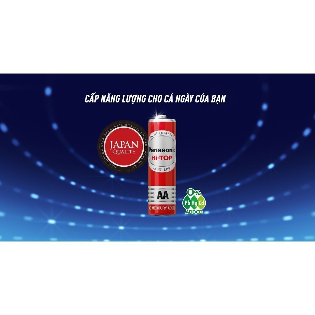 Ảnh Hộp 60 viên Pin Than Panasonic AA R6DT/4S-V (Đỏ) – Hàng Chính Hãng 2