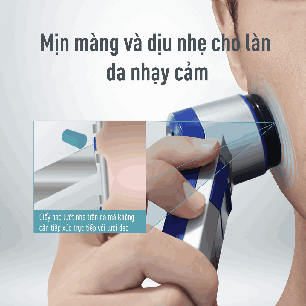 Ảnh Máy cạo râu Panasonic ES6850SB251 - Tặng kèm 2 viên Evolta AA - Hàng chính hãng 2