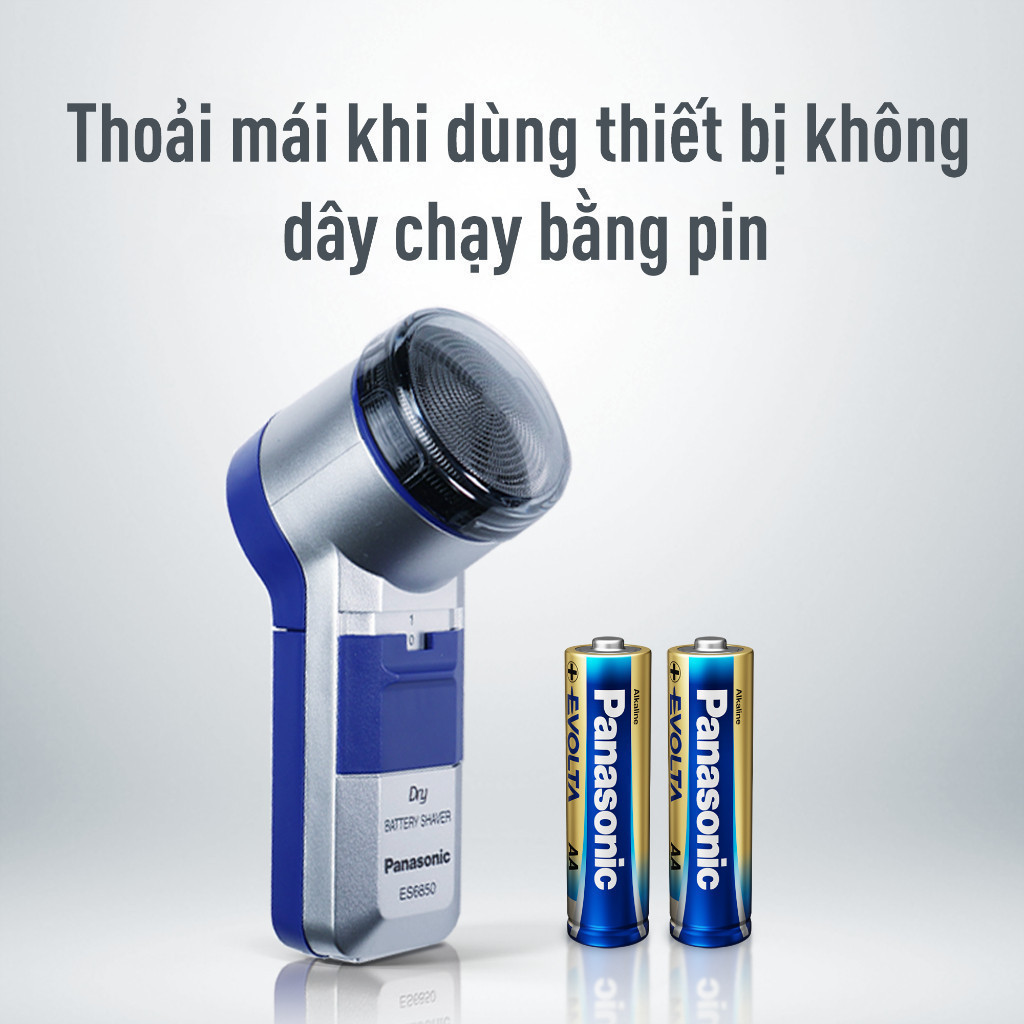 Ảnh Máy cạo râu Panasonic ES6850SB251 - Tặng kèm 2 viên Evolta AA - Hàng chính hãng 1
