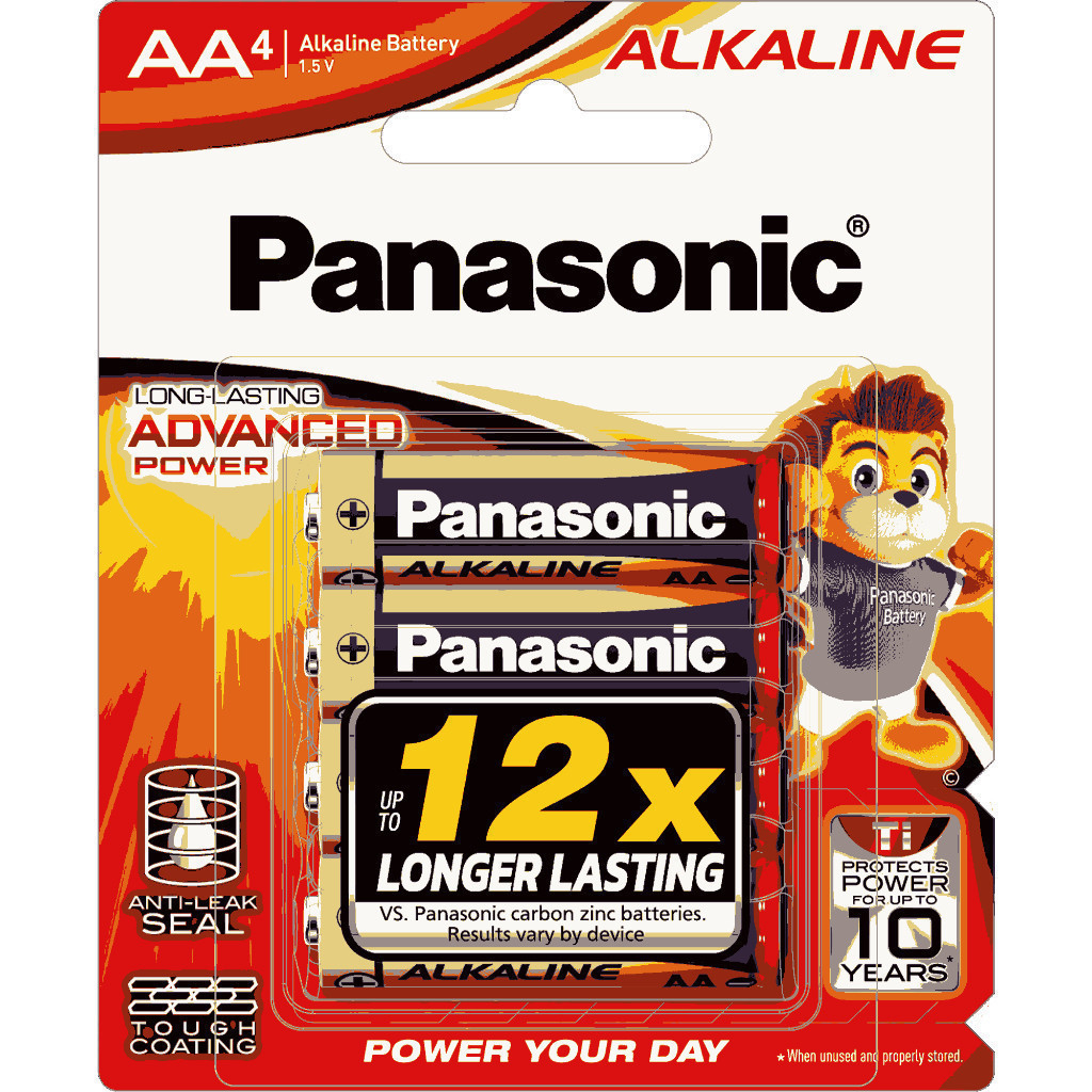 Ảnh ] Pin Panasonic Alkaline AA LR6T/4B-V (Vỉ 4 viên) – Hàng Chính Hãng 2