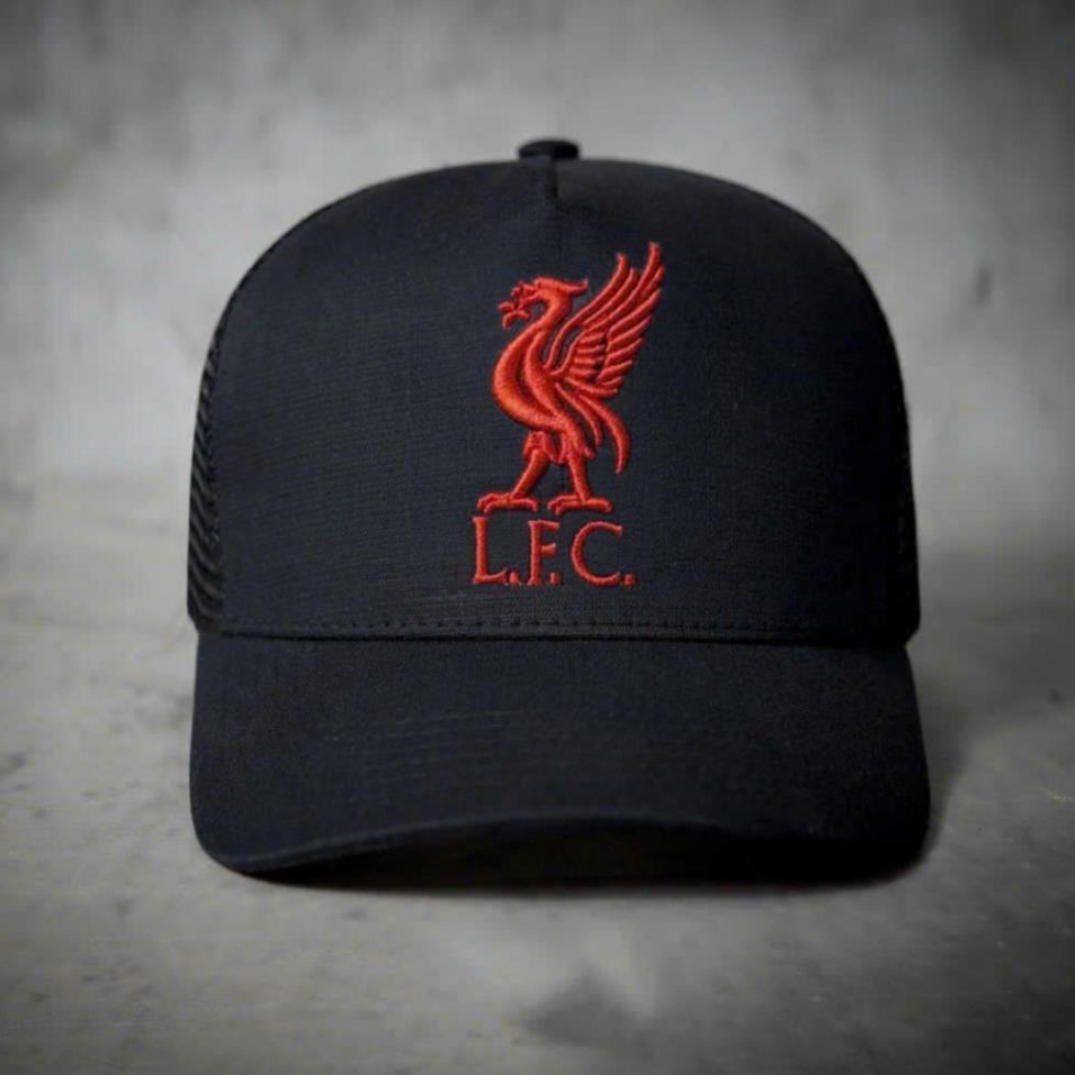 Nón kết, mũ lưỡi trai CLB Liverpool cải kaki phối lưới form chuẩn thời trang thể thao siêu đẹp