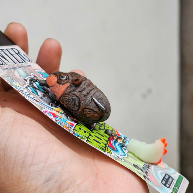 Nhái hơi Hunter Hà Mã lưỡi BKK dài 4cm nặng 7g gjah999