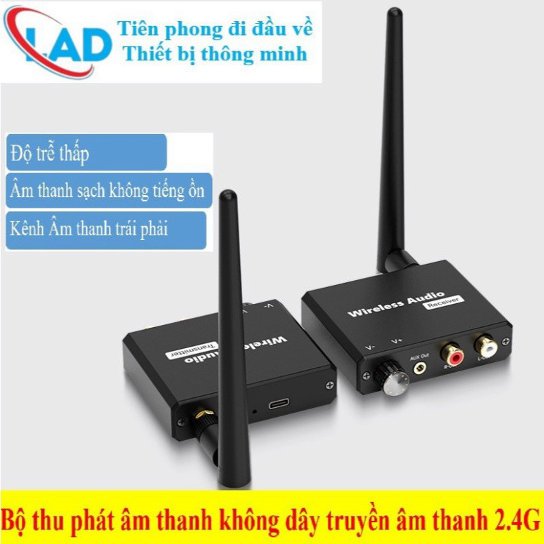 Máy thu phát âm thanh không dây máy tính bài hát máy truyền âm thanh 2.4G kết nối âm thanh