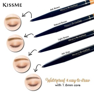 Chì Kẻ Lông Mày Tự Nhiên Lõi Sáp Siêu Mịn Kissme Heavy Rotation Màu Nâu Sáng 05 (0,09G)