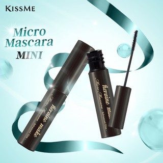 Combo Mascara Chuốt Cong Tơi Mi Size Mini Và Tẩy Trang Mi Kissme Size Lớn