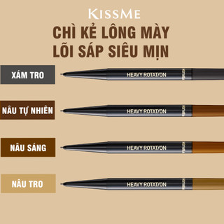 Chì Kẻ Lông Mày Tự Nhiên Lõi Sáp Siêu Mịn Kissme Heavy Rotation Màu Nâu Sáng 05 (0,09G)