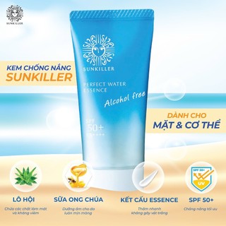 Kem Chống Nắng Sunkiller Kissme Perfect Water Essence Giảm Nhờn Bóng Da (50g)