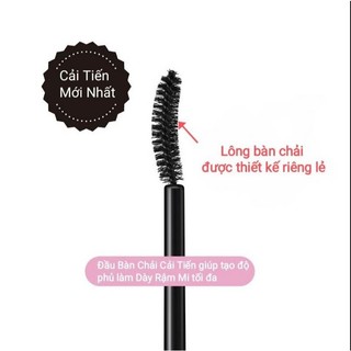 Mascara Nâng Cong Mi và Dày Rậm Mi  Kissme Volume Up Wp Chuốt Đen Mi ( 6g )