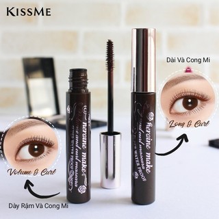 Mascara Nâng Cong Mi và Dày Rậm Mi  Kissme Volume Up Wp Chuốt Đen Mi ( 6g )