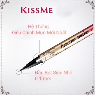 Bút Kẻ Mắt Nước Bền Màu,Không Trôi Kissme Make Prime Liquid Eyeliner Rich Keep Màu Đen 01