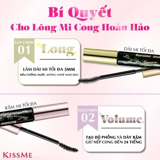 Mascara Không Lem Trôi ,Chuốt Dày Rậm Mi Kissme Volume Up Wp (6g)