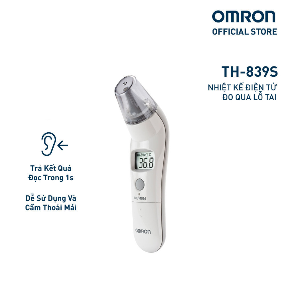 Ảnh Nhiệt Kế Điện Tử Đo Tai OMRON TH839S 1
