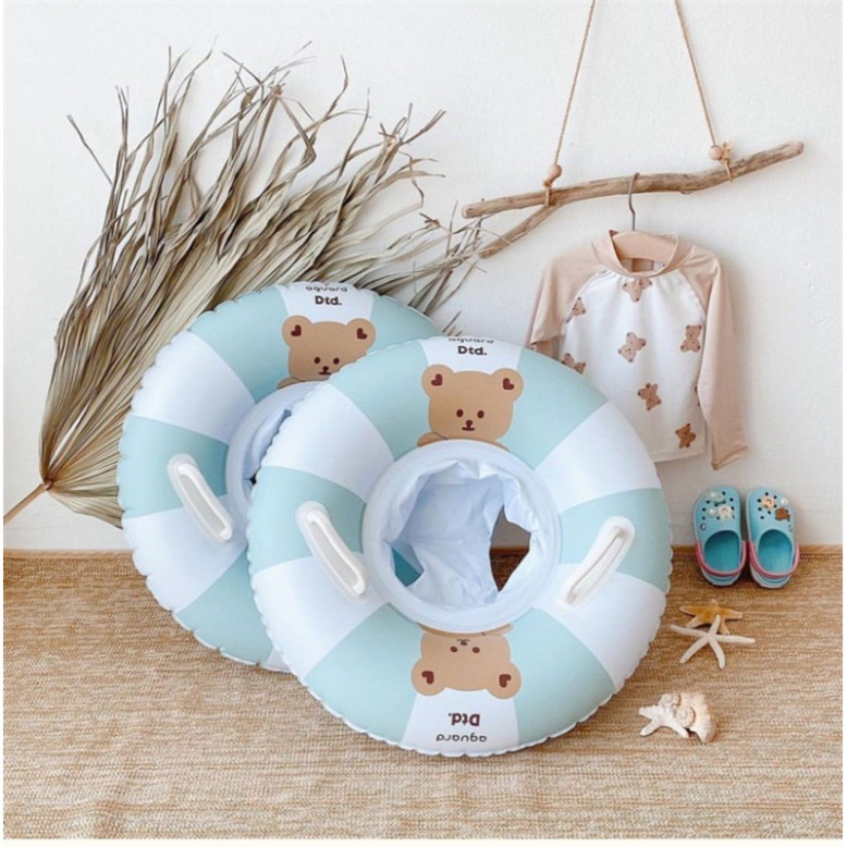 Phao Tập Bơi Tròn Kẻ Sọc Cho Bé 0-4 Tuổi Hottrend Sociu shop Bao Boi Shop