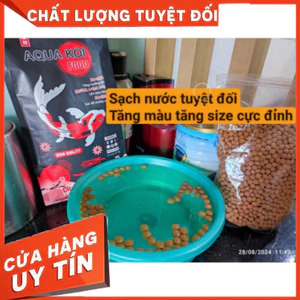 GIÁ HỦY DIỆT -10kg-Cám cá koi Aqua Koi Food [bao đen] HÀNG CHÍNH HÃNG