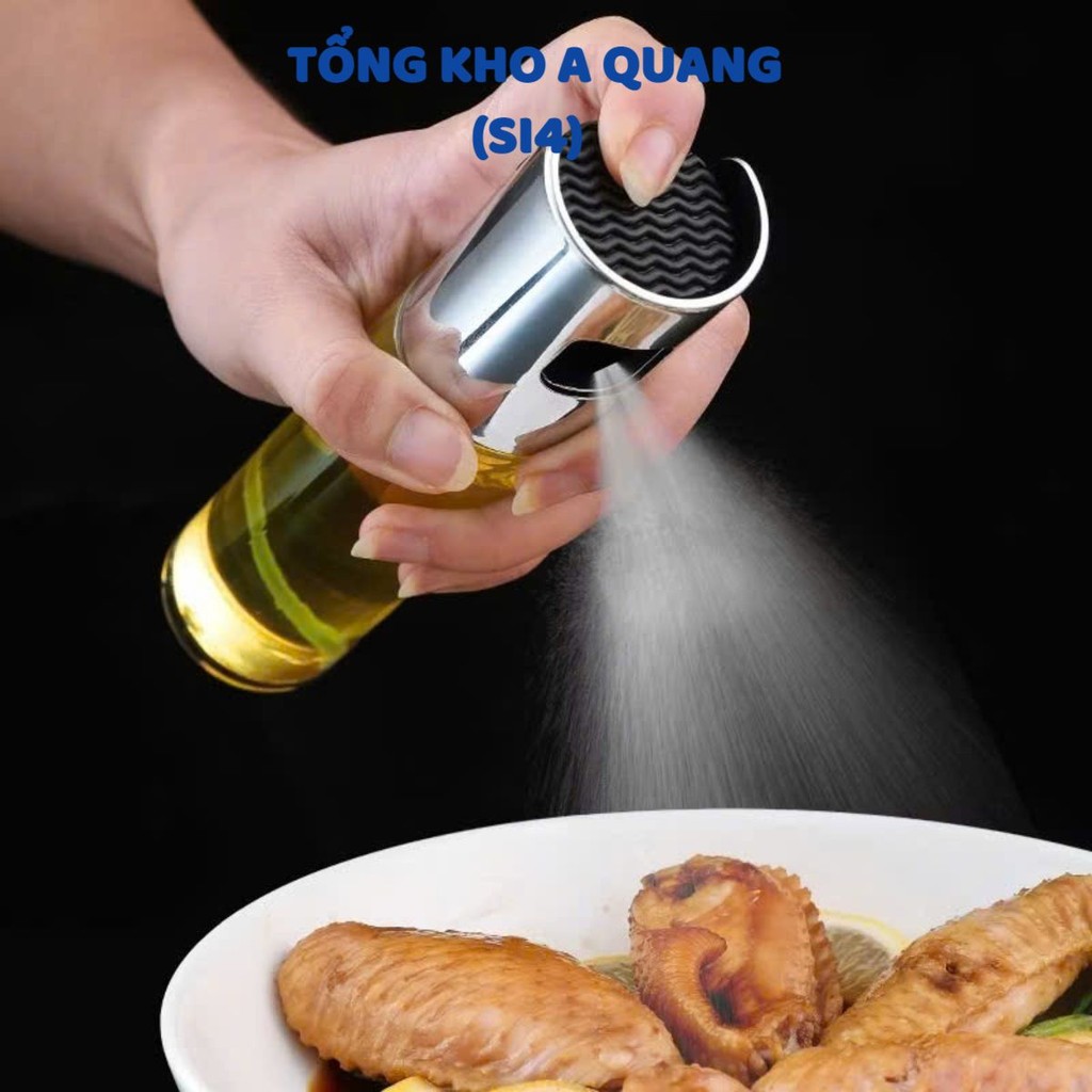 Bình Xịt Phun Đều Hỗ Trợ Kiểm Soát Lượng Dầu,Bình Xịt Dầu Ăn Shodwe Thủy Tinh Cao Cấp - CHAI XỊT DẦU THIẾT KẾ NHỎ GỌN