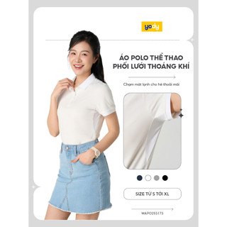 Áo polo nữ ponte roma YODY thể thao siêu nhẹ dệt lỗ nhỏ giúp thoáng khí thoải mái WAPO25S173