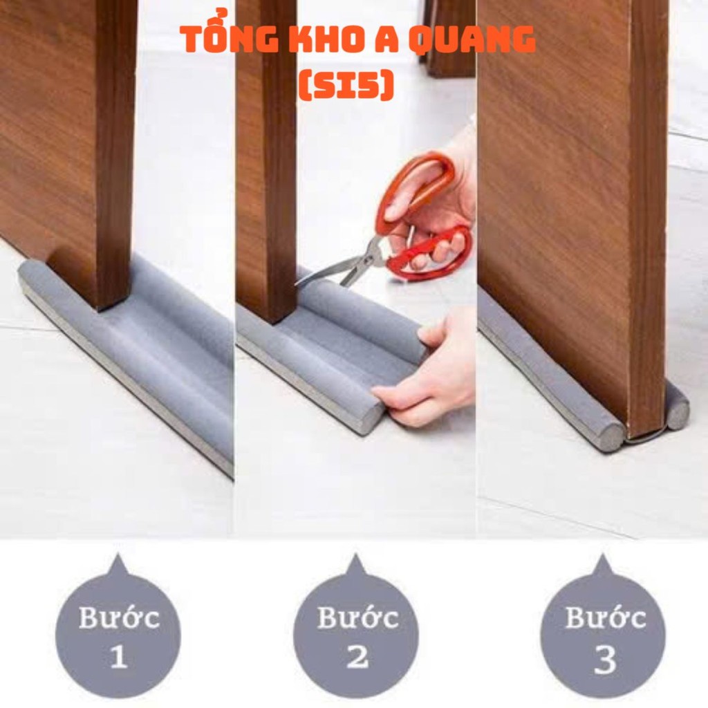 MIẾNG CHẶN KHE CỬA NGĂN CÔN TRÙNG HIỆU QUẢ - Ron Xốp Chắn Cửa Giữ Ấm Mùa Đông,Thanh Chặn Cửa 95cm Tiện Lợi Đa Năng