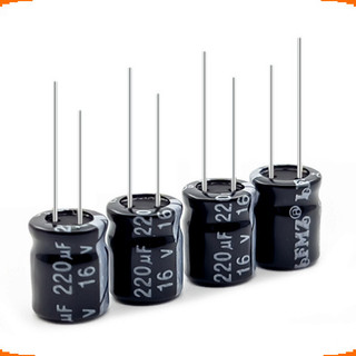 [Ưu đãi] (10 cái) Tụ hoá, tụ điện nhôm chân cắm 10V