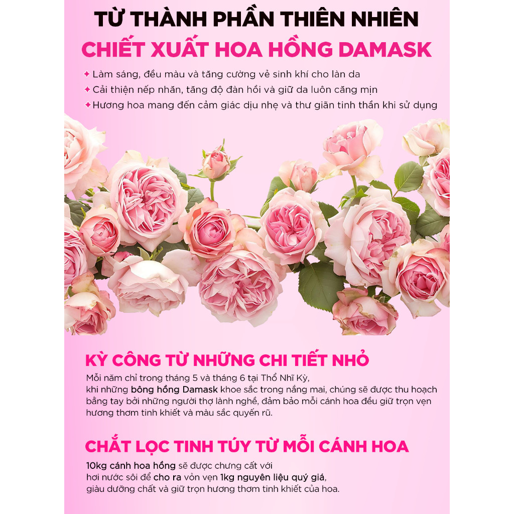 Ảnh [HÀNG TẶNG KHÔNG BÁN] Serum Hồng, Dưỡng Trắng, Căng Bóng, Ẩm Mượt - G.G.G Wonder Glow Brightening Serum 40ml 4