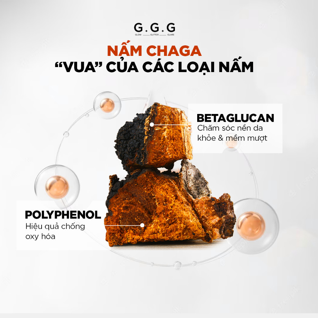 Ảnh [KOL LIVE] Booster Nấm Chaga Phục Hồi, Dịu Da Và Cấp Ẩm Chuyên Sâu - G.G.G Uniq Booster Chagga 100 Ampoule 50ml 3