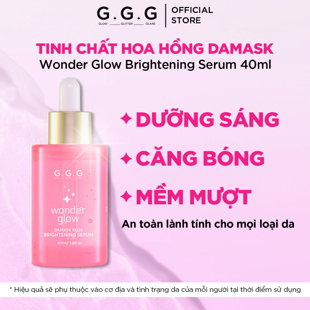 Ảnh Serum Hồng Dưỡng Sáng Căng Bóng – 37% Hoa Hồng Damask, 5% Niacinamide, HA 40ml 1