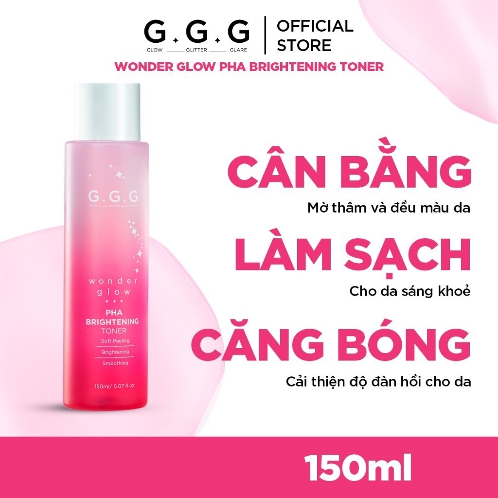 [KOL] Toner Hồng PHA Peel Da Dịu Nhẹ Và Dưỡng Sáng Da Hiệu Quả G.G.G 150ml