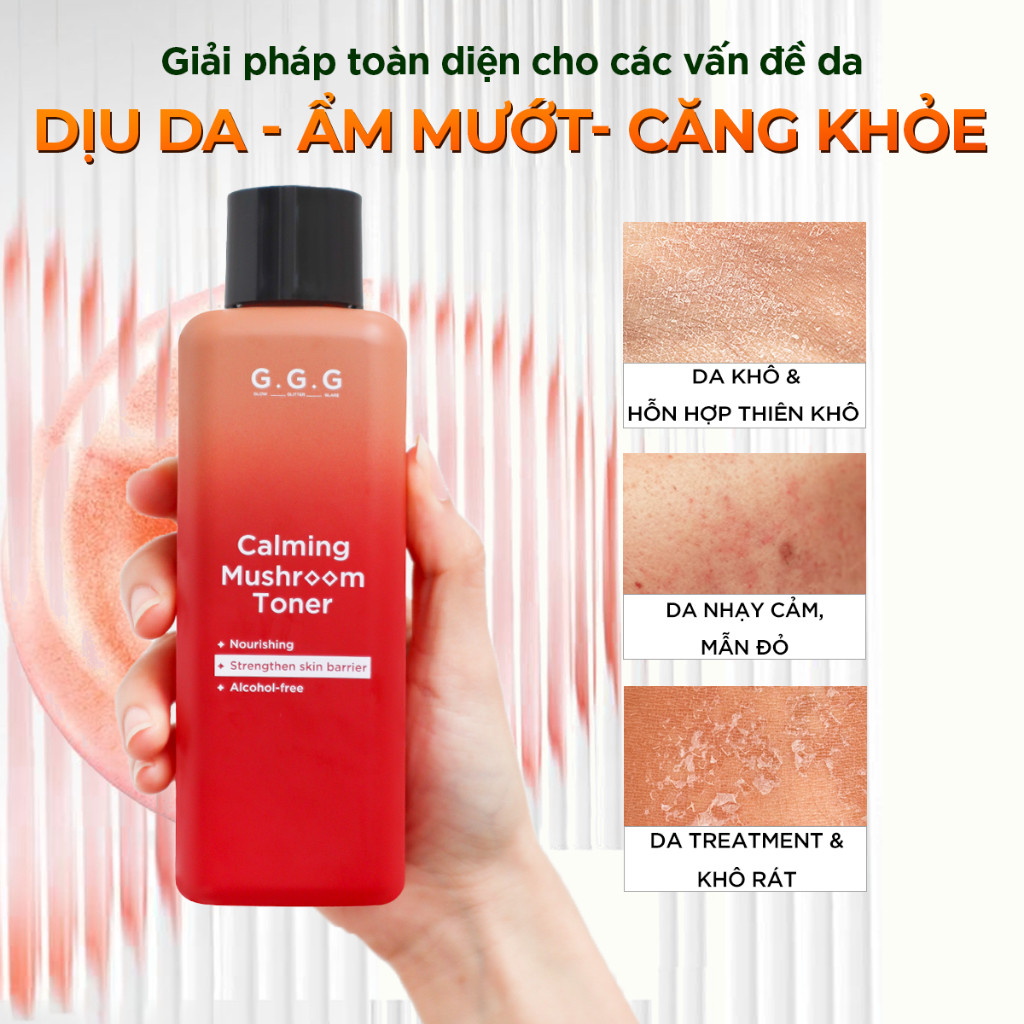 Ảnh COMBO Dưỡng Ẩm Toàn Diện Và Chuyên Sâu Giúp Phục Hồi Da Khỏe - G.G.G Mushroom Set 3