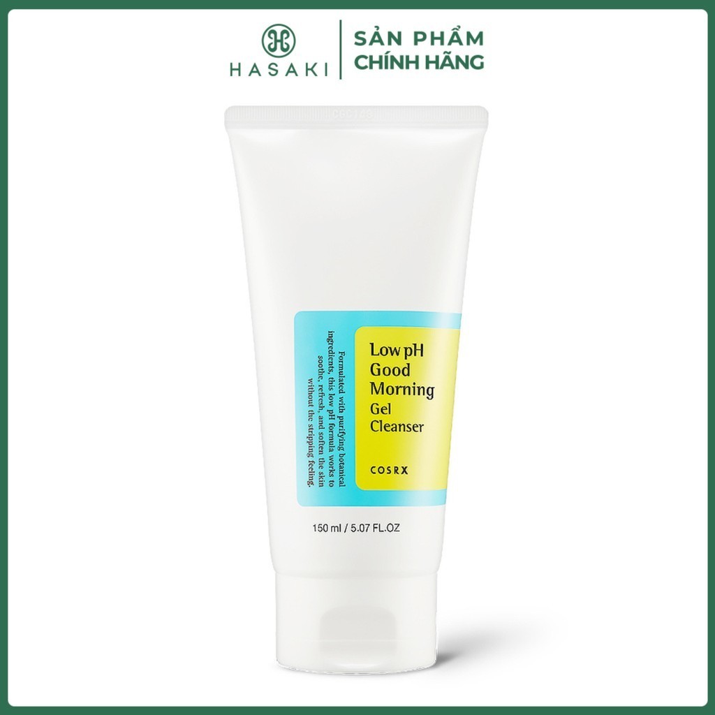 [DAILY] Gel Rửa Mặt Cosrx Tràm Trà, 0.5% BHA Độ pH Thấp Low pH Good Morning Gel Cleanser 150ml Hasaki