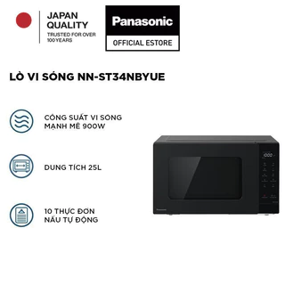 Lò vi sóng điện tử Panasonic NN-ST34NBYUE Dung tích 25L - Hàng chính hãng