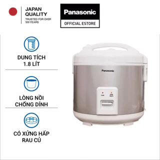 Nồi Cơm Điện Nắp Gài Panasonic SR-MVN18LRAX (1.8L) - Bảo hành chính hãng 12 Tháng