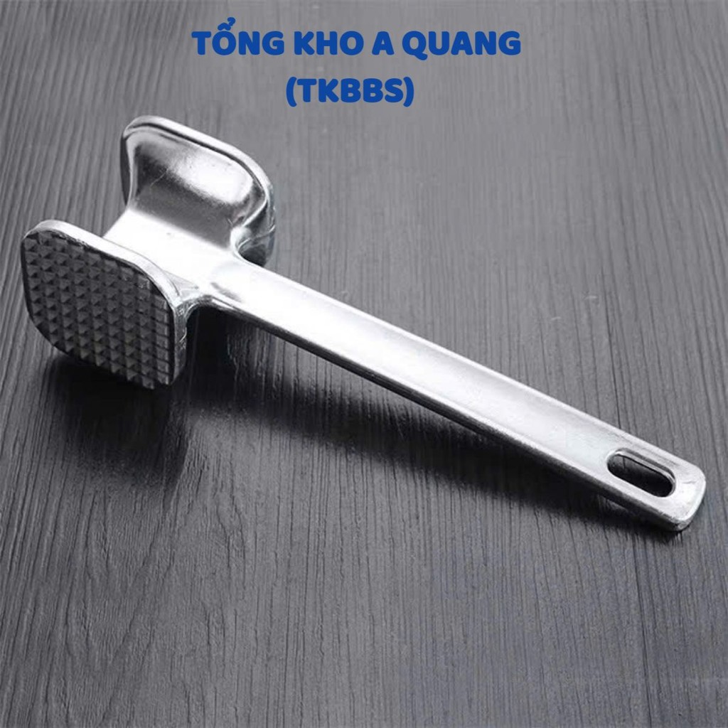 Dùng Cụ Làm Mềm Thịt Tiện Lợi Dễ Sử Dụng,Búa Đập Thịt Inox 2 Đầu Tiện Lợi - BÚA DẦN THỊT VÀ ĐẬP ĐÁ ĐA NĂNG TRONG NHÀ BẾP