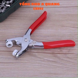 KÌM BẤM CÚC QUẦN ÁO ĐA NĂNG KÈM 100 CÚC - Kìm Bấm Khuy Quần Áo Nhỏ Gọn Tiện Dụng,Kìm Kèm Khoen Phù Hợp May Vá Tại Nhà