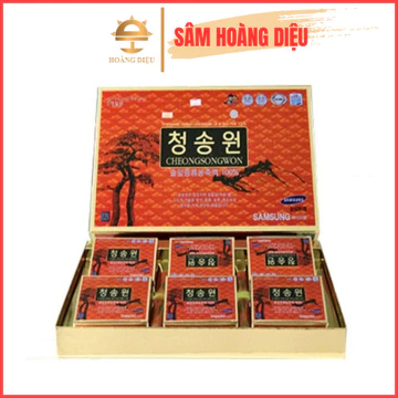 Sâm Hoàng Diệu - Tinh Dầu Thông Đỏ Cheongsongwon Hàn Quốc Hộp Xanh, đỏ 180v