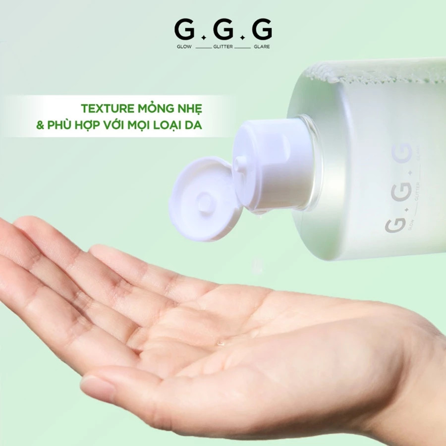 Ảnh Nước Tẩy Trang Rau Má Làm Sạch Sâu Cấp Ẩm, Mát Dịu Da - G.G.G Cica Micellar Cleansing Water 400ml 3