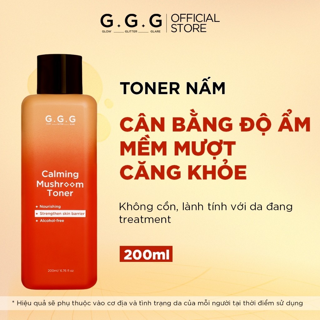 Ảnh COMBO Dịu Da, Dưỡng Ẩm, Hỗ trợ Phục Hồi, Dưỡng  Da Khỏe - G.G.G Toner Nấm Dịu Da 200ml & Serum Booster Nấm Chaga 50ml 3