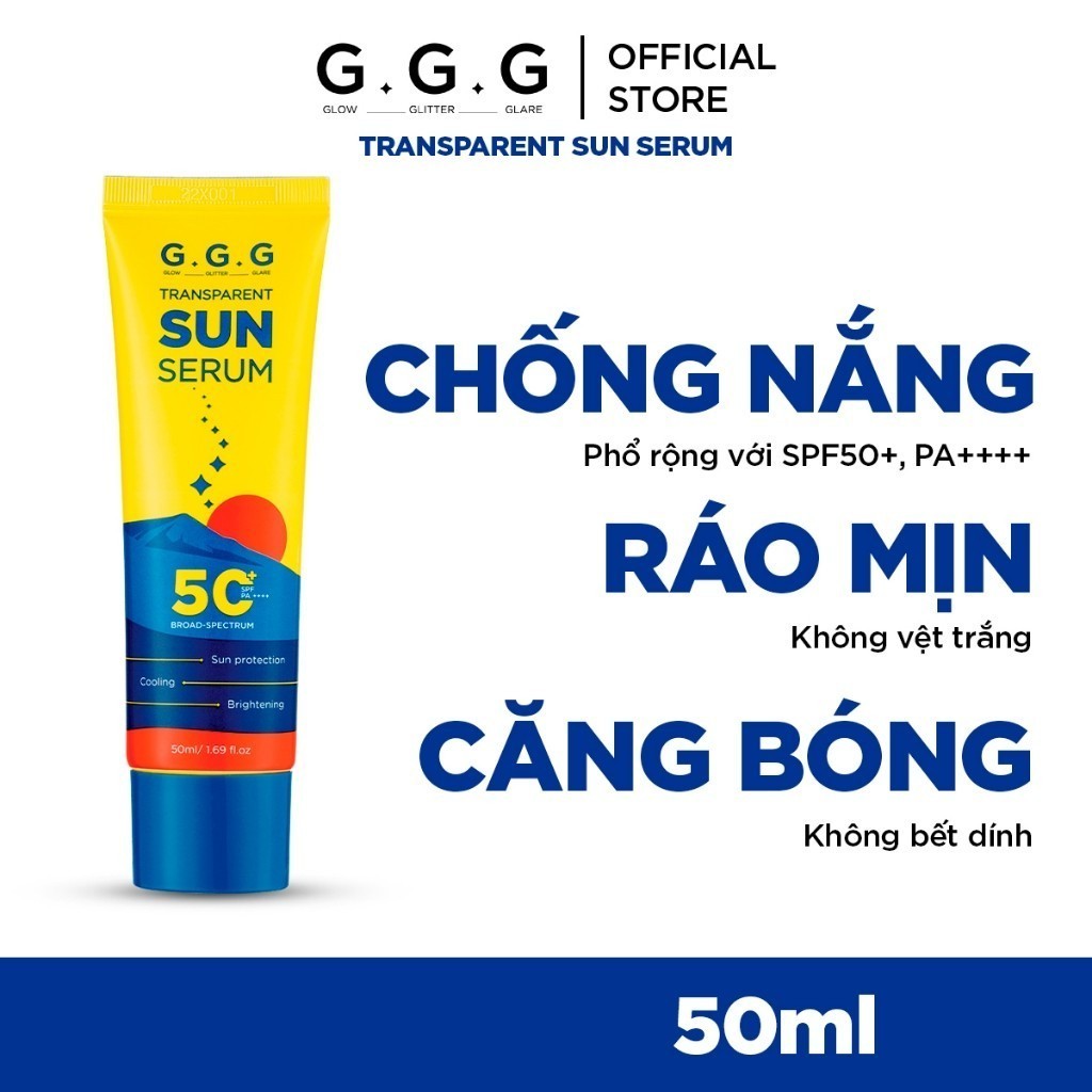Ảnh Kem Chống Nắng Phổ Rộng Dạng Serum SPF50+/PA++++ - G.G.G Transparent Sun Serum 50ml 2