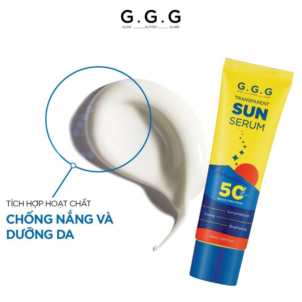 Ảnh Kem Chống Nắng Phổ Rộng Dạng Serum SPF50+/PA++++ - G.G.G Transparent Sun Serum 50ml 3