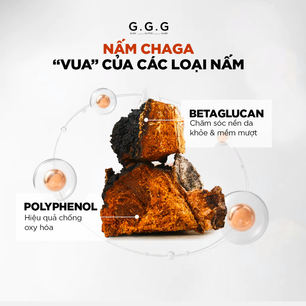 Ảnh Booster Nấm Chaga Phục Hồi, Dịu Da Và Cấp Ẩm Chuyên Sâu - G.G.G Uniq Booster Chagga 100 Ampoule 50ml 2