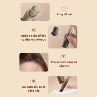 Chấm Hói Phấn Che Hói Hiệu Ứng 3D Chống Nước Bút Chấm Hói Tóc Che Khuyết Điểm Phấn Phủ Hói Và Tóc Bạc Life Plus - BCH01