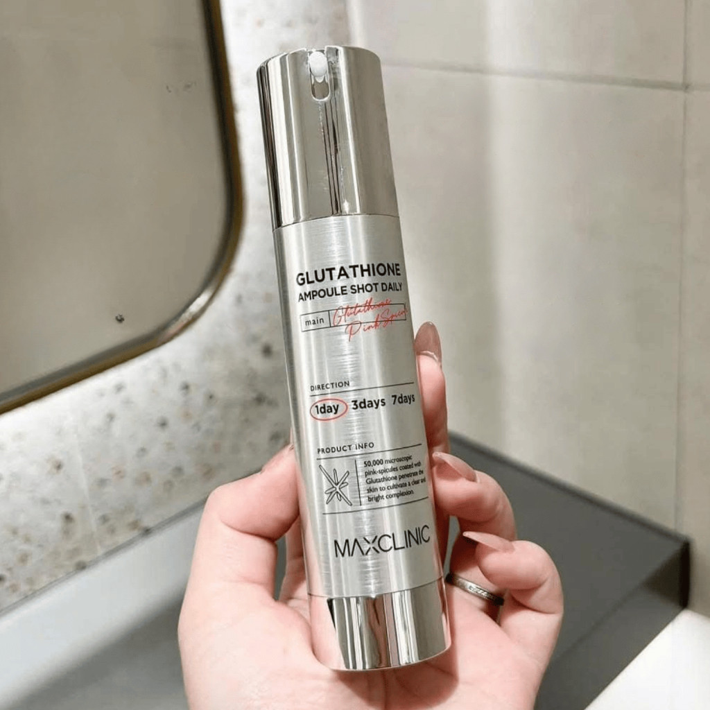 maxclinic glutathione ampoule shot 50ml Tinh Chất Vi Kim Hỗ Trợ Dưỡng Trắng, Cải Thiện Bề Mặt Da Maxclinic  Glutathione Ampoule Shot - 50ml